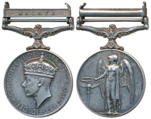 General Service Medal, George VI, Silver, Malaya bar, awarded to 16370 S.C. Taib B Johar M