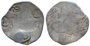 Archaic Punch Marked Coinage, attributed to Vatsa Janapada, Silver Karshapana, 3.45g, ABCC