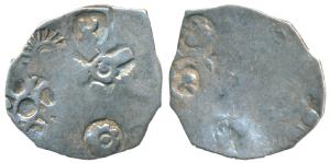 Archaic Punch Marked Coinage, Magadha Imperial, Silver Karshapana, 3.32g, Series I, obv. s