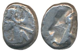 Persia, Achaemenid Empire, time of Darius I - Xerxes I, Silver Siglos, obv. Persian king o