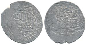 Humayun, Silver Shahrukhi, 4.72g, Lahore Mint (mint name off flan), Kalima in circular bor