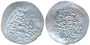 Kamran Mirza, Silver Shahrukhi, 4.73g, Kabul Mint (mint name off flan), Muhammad Kamran Ba