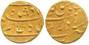 Shah Alam Bahadur (AH 1119-1124, 1707-1712 AD), Gold Mohur, 10.99g, Dar ul-Sarur Burhanpur