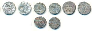 Nagpur Bhonsla, Raghuji I and Raghuji II, Silver Rupee (3), Katak Mint, in the name of Ahm