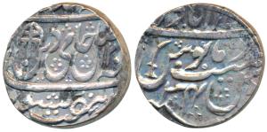 Islamabad (Mathura) Mint, Silver Rupee, 10.96g, in the name of Shah Alam II, AH 120X/34, S