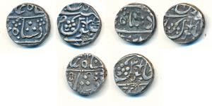 Jafarabad urf Chandor Mint, Silver Rupee (2), in the name of Shah Alam II, the first with 