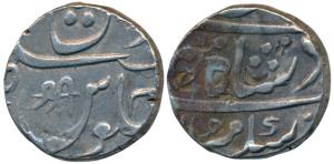 Mominabad urf Chakan Mint, Silver Rupee, 11.08g, in the name of Shah Alam II, with ’Shri’ 