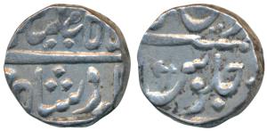 Muhiabad urf Poona Mint, Silver Rupee, in the name of Shah Ali Gauhar (Shah Alam II), batt