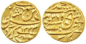Saadat Ali (AH 1213-1230, 1798-1814 AD) Gold Mohur, 10.78g, Muhammadabad Banaras Mint, AH 