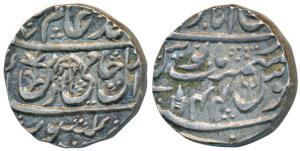 Mominabad (Bindraban) Mint, Silver Rupee, Maratha issue, in the name of Shah Alam II, RY 4