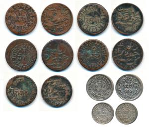 Khengarji III, Silver ½ and 1 Kori, with the name of George V, VS 1985/1928 & VS 1985/1929