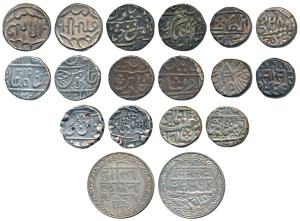 Silver Rupee (9), Banswara, Lakshman Singh; Bundi, Ram Singh, in the name of Edward VII, V