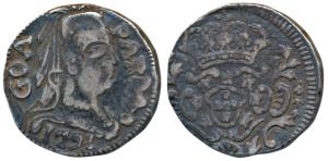 Goa, Maria I, Silver Pardao, 5.33g, 1791, obv. diademed head to right with date below, rev
