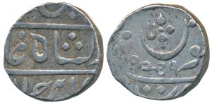 Muhiabad urf Poona Mint, Silver Rupee, 11.27g, transitional issue of the EIC, Ankushi type