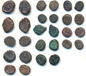 Pagoda Series, Copper Cash, obv. bale mark, rev. different dates 173X, 178X and 1803; some