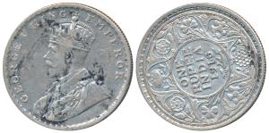 George V, Silver Rupee, 1916, Bombay Mint, rev. die rotated to 8 o’clock (Prid 222). About