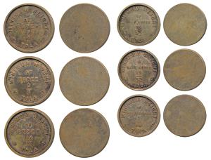 Minimum weight of Rupee (3), Copper 3/4, 7/8 and 15/16 of a Tola; Minimum weight of Half R