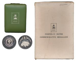 India International Philatelic Exhibition, Silver Medal, the popular 4 Annas stamp of Indi