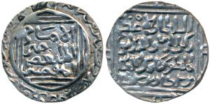 Rukn-ud-Din Kaikaus, Silver Tanka, 11.2g, Lakhnauti Mint, al imam legend with caliph al Mu