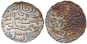 Shams al-din Ilyas, Silver Tanka, 11.0g, Firuzabad Mint, sikandar al-thani yamin al-khilaf