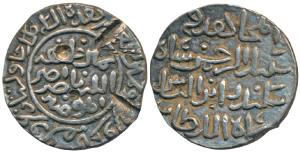 Sikandar bin Ilyas, Silver Tanka, 10.8g, Chawalistan ’Urf’ Arsah Kamru Mint, al-mujahid fi
