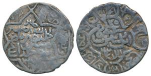 Sikandar bin Ilyas, Silver Tanka, 10.4g, Arsah Satgaon Mint, al-iman al-a ’zam al-adil abu