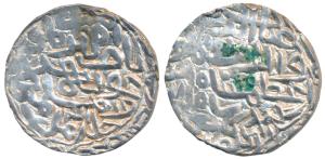 Ghiyath Al-din Azam Shah, Silver Tanka, 10.8g, Firuzabad Mint, nasir amir al-mu ’minin gha