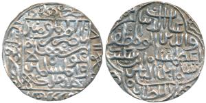 Ghiyath Al-din Azam Shah, Silver Tanka, 11.0g, Hadrat Firuzabd Mint, nasir amir al-mu ’min
