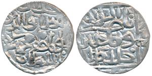Jalal ud-Din Muhammad Second Reign, Silver Tanka, 11.0g, no mint, nasir al-islam wa ’l mus