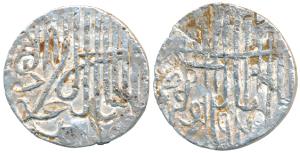 Jalal al-Din Muhammad Shah Second Reign, Silver Tanka, 10.83g, .No Mint, crude tughra call