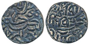 Nasir ud-Din Mahmud, Silver Tanka, 10.8g, no mint, abu ’l muzaffar legend, both side plain