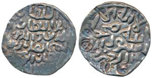Rukn al-Din Barbak Shah, Silver Tanka, 10.6g, Darl Darb Mint, al-sultan bin al-sultan lege