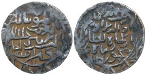 Rukn al-Din Barbak Shah, Silver Tanka, 10.6g, Iqlim Muazzamabad Mint, al-mu ’ayyad bi-ta y