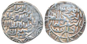 Rukn al-Din Barbak Shah, Silver Tanka, 10.8g, Iqlim Mu’azzamabad Mint, no date, al-mu ’ayy
