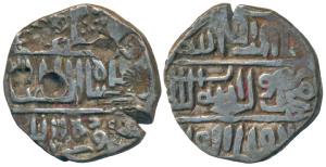 Rukn al-Din Barbak Shah, Silver Tanka, 10.8g, no mint, al-a ’zam al-mu ’azzam barbakshah a