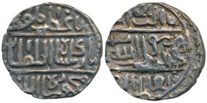 Rukn al-din Barbak, Silver Tanka, 10.8g, no mint, legend within three lines, al-a ’zam al-