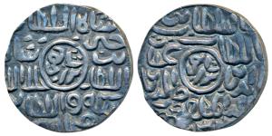 Ghiyath al-din Mahmud, Silver Tanka, 10.8g, Fathabad Mint, al-sultan bin al-sultan ghiyath