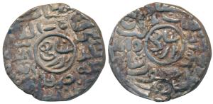 Ghiyath al-din Mahmud, Silver ½ Tanka, 5.4g, Hussainabad Mint, al-sultan bin al-sultan ghi