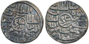 Ghiyath al-din Mahmud, Silver Tanka, 10.6g, Khalifatabad Mint, al-sultan bin al-sultan ghi