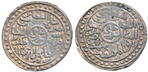 Ghiyath al-din Mahmud, Silver Tanka, 11.0g, Muhammadabad Mint, al-sultan bin al-sultan ghi