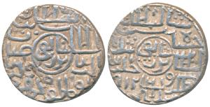 Ghiyath al-din Mahmud, Silver Tanka, 10.8g, Sayyidabad Mint, al-sultan bin al-sultan ghiya