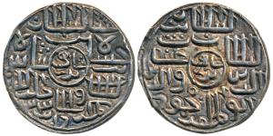 Ghiyath al-din Mahmud, Silver Tanka, 11.0g, ’Da’ Mint, al-sultan bin al-sultan ghiyath al-