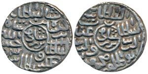 Ghiyath al-din Mahmud, Silver Tanka, 10.8g, no mint, al-sultan bin al-sultan ghiyath al-du
