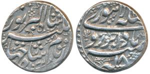 Jahangir, Silver Rupee, 11.10g, Lahore Mint, Bada Bar Hamesha couplet, AH 1032/18 (KM 149.