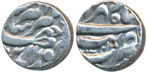 Jahangir, Silver Rupee, 11.30g, Tatta Mint, Month Mihr, RY 20 (KM 145.17). About Extremely