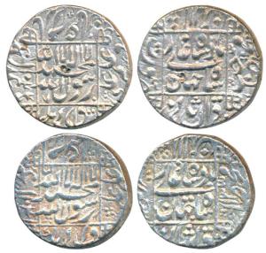 Shah Jahan, Silver Rupee, 11.53g, Surat Mint, AH 1044/7, legend within square area; the se