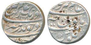 Aurangzeb, Silver Rupee, 11.42g, Alamgirpur Mint, AH 1084/16, near complete mint name at t