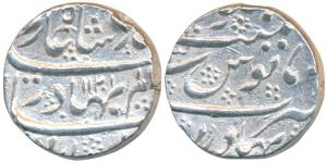 Shah Alam Bahadur, Silver Rupee, 11.54g, Bahadurgarh Mint, AH 11221, near complete mint na