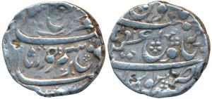 Farrukhsiyar, Silver Rupee, 11.47g, Azamnagar Gokak Mint (KM 377.27). About Very Fine, Sca