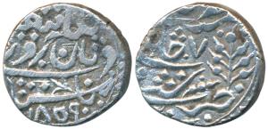 Madan Pal (AH 1270-1286, 1854-1869 AD), Silver Rupee, 11.08g, with the name of Queen Victo